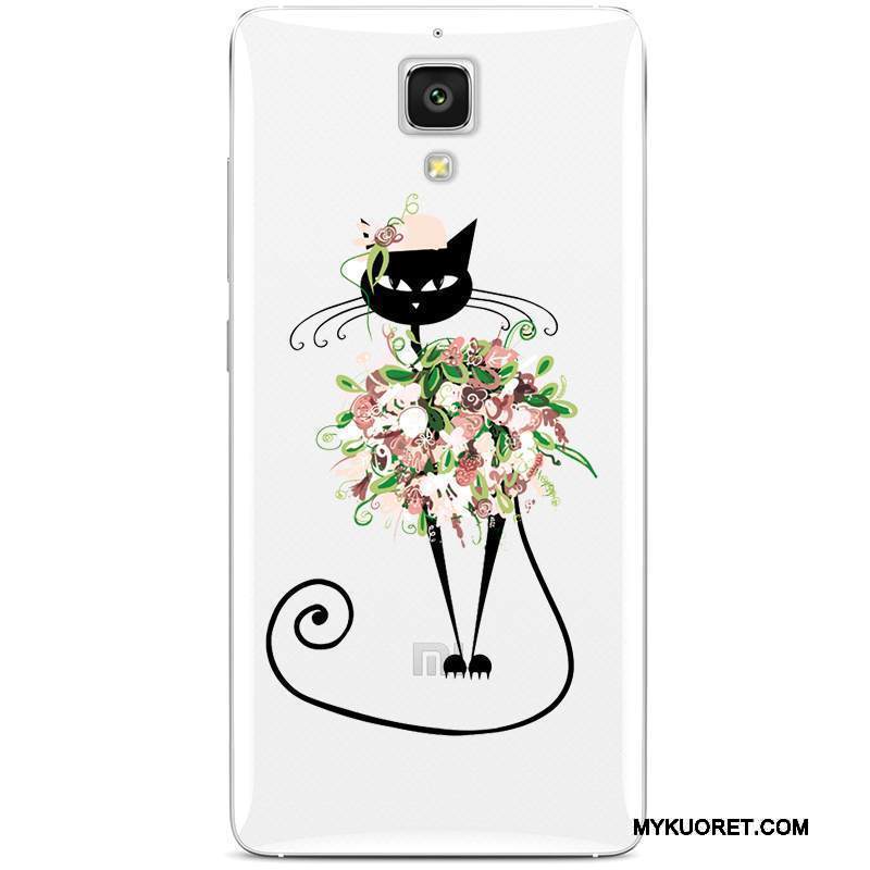 Kuori Mi 4 Silikoni Puhelimen Kuoret Läpinäkyvä, Kotelo Mi 4 Pehmeä Neste Takakansi Pieni