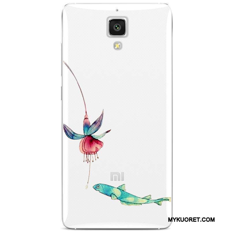 Kuori Mi 4 Silikoni Puhelimen Kuoret Läpinäkyvä, Kotelo Mi 4 Pehmeä Neste Takakansi Pieni