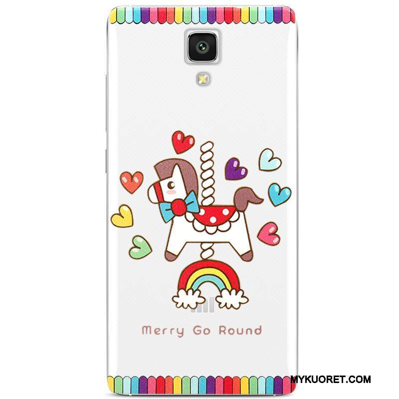 Kuori Mi 4 Silikoni Puhelimen Kuoret Läpinäkyvä, Kotelo Mi 4 Pehmeä Neste Takakansi Pieni