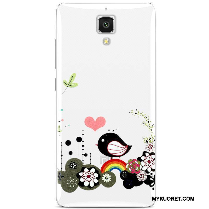 Kuori Mi 4 Silikoni Puhelimen Kuoret Läpinäkyvä, Kotelo Mi 4 Pehmeä Neste Takakansi Pieni