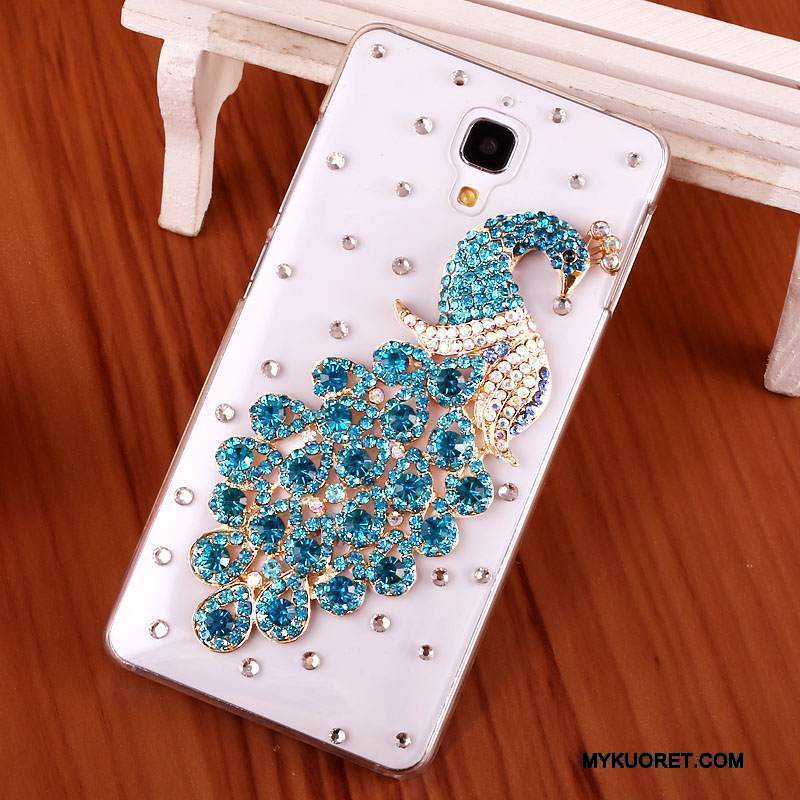 Kuori Mi 4 Strassi Läpinäkyvä Kova, Kotelo Mi 4 Suojaus Kulta Trendi