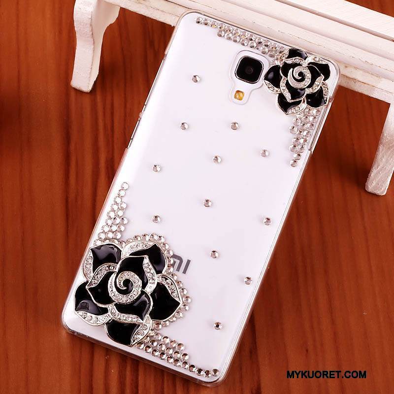 Kuori Mi 4 Strassi Läpinäkyvä Kova, Kotelo Mi 4 Suojaus Kulta Trendi