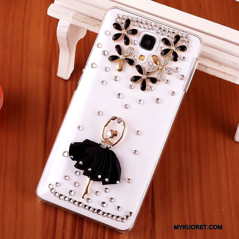 Kuori Mi 4 Strassi Läpinäkyvä Kova, Kotelo Mi 4 Suojaus Kulta Trendi