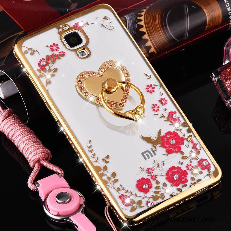 Kuori Mi 4 Suojaus Puhelimen Kuoret Jauhe, Kotelo Mi 4 Pehmeä Neste Ripustettavat Koristeet Läpinäkyvä