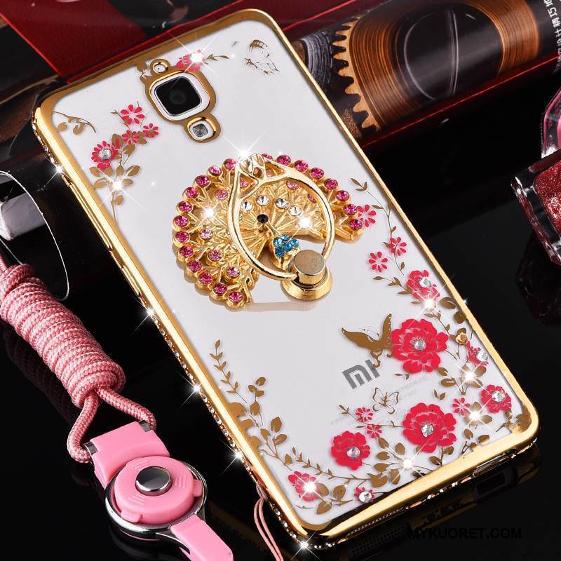 Kuori Mi 4 Suojaus Puhelimen Kuoret Jauhe, Kotelo Mi 4 Pehmeä Neste Ripustettavat Koristeet Läpinäkyvä