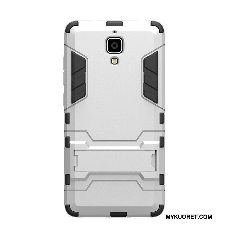 Kuori Mi 4 Tuki Murtumaton Kova, Kotelo Mi 4 Suojaus Pieni Punainen