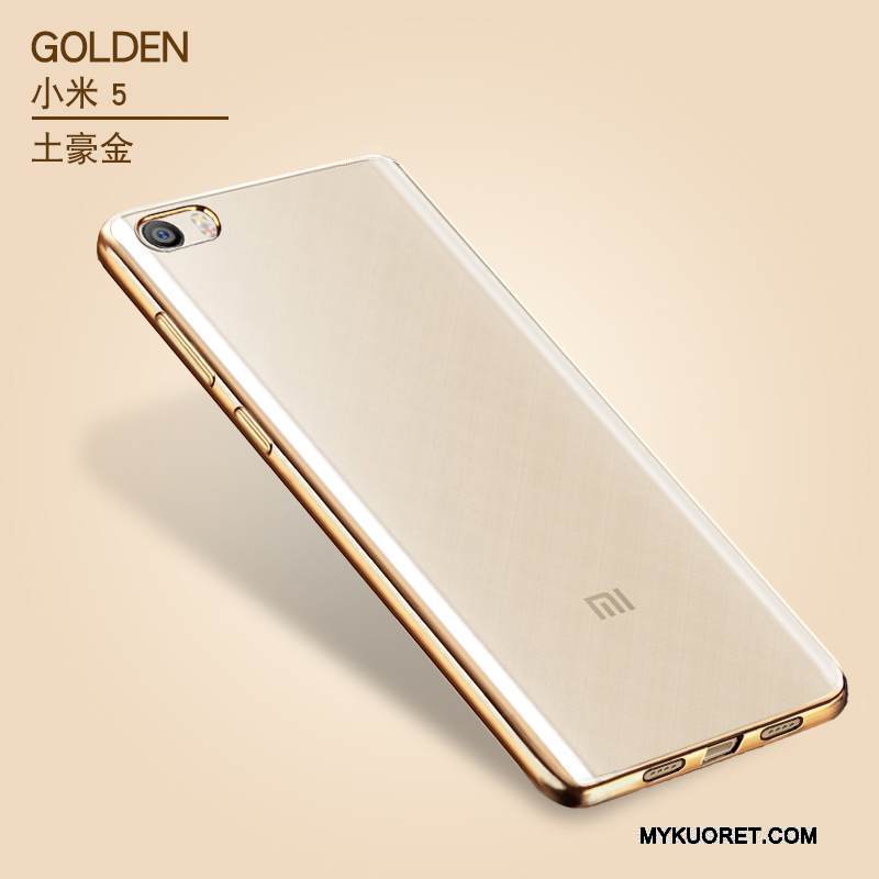 Kuori Mi 5 Laukut Ohut Puhelimen Kuoret, Kotelo Mi 5 Suojaus Ultra Kulta