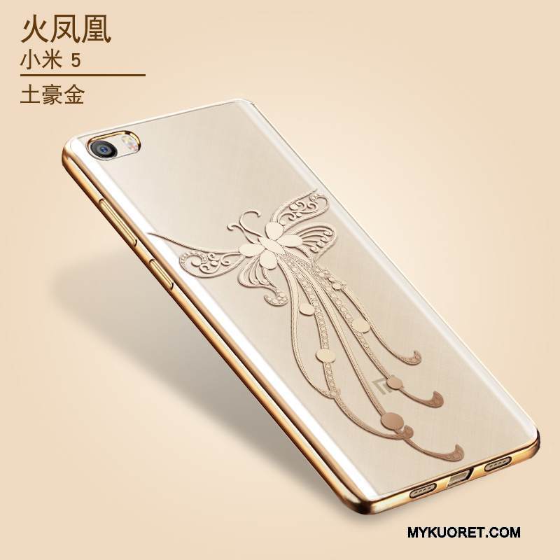Kuori Mi 5 Laukut Ohut Puhelimen Kuoret, Kotelo Mi 5 Suojaus Ultra Kulta
