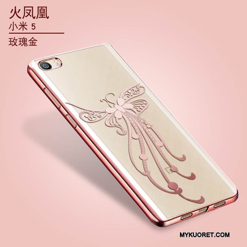 Kuori Mi 5 Laukut Ohut Puhelimen Kuoret, Kotelo Mi 5 Suojaus Ultra Kulta