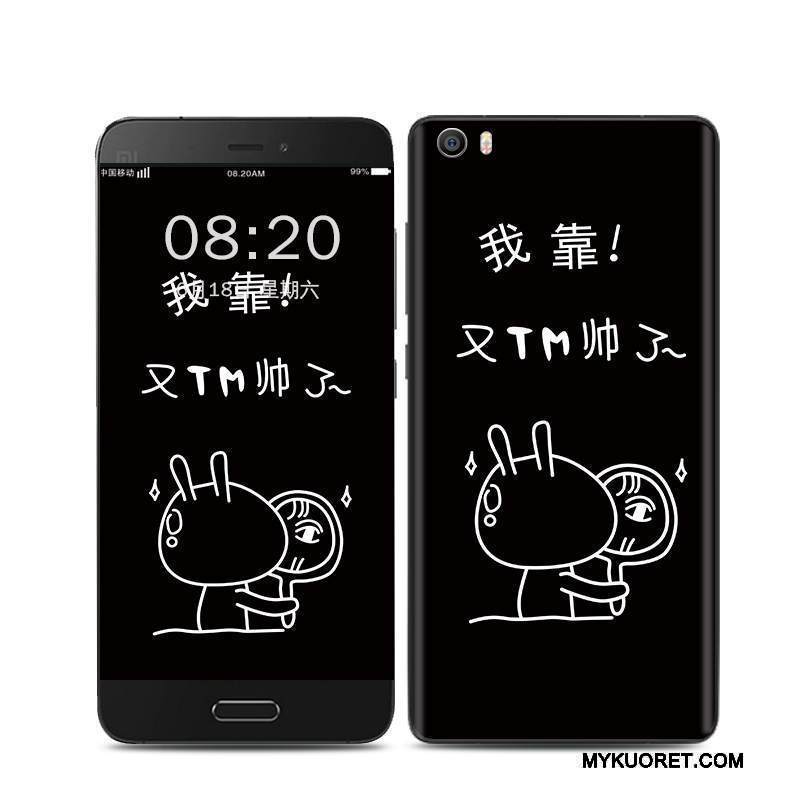 Kuori Mi 5 Maalaus Takakansi Valkoinen, Kotelo Mi 5 Kohokuviointi Pieni Puhelimen Kuoret