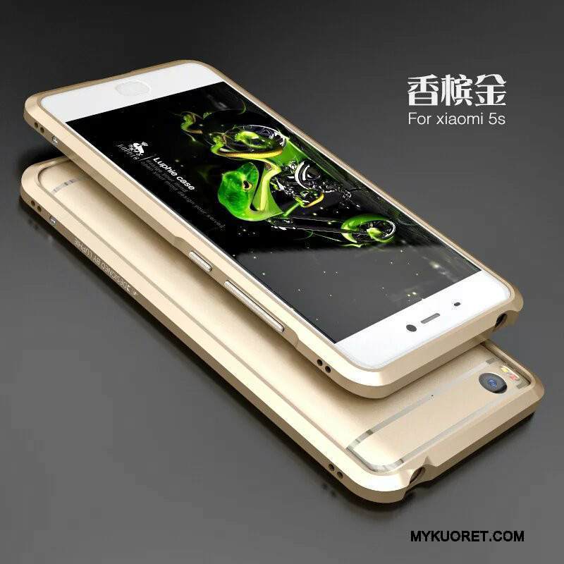 Kuori Mi 5 Metalli Pieni Kehys, Kotelo Mi 5 Suojaus Puhelimen Kuoret Kulta