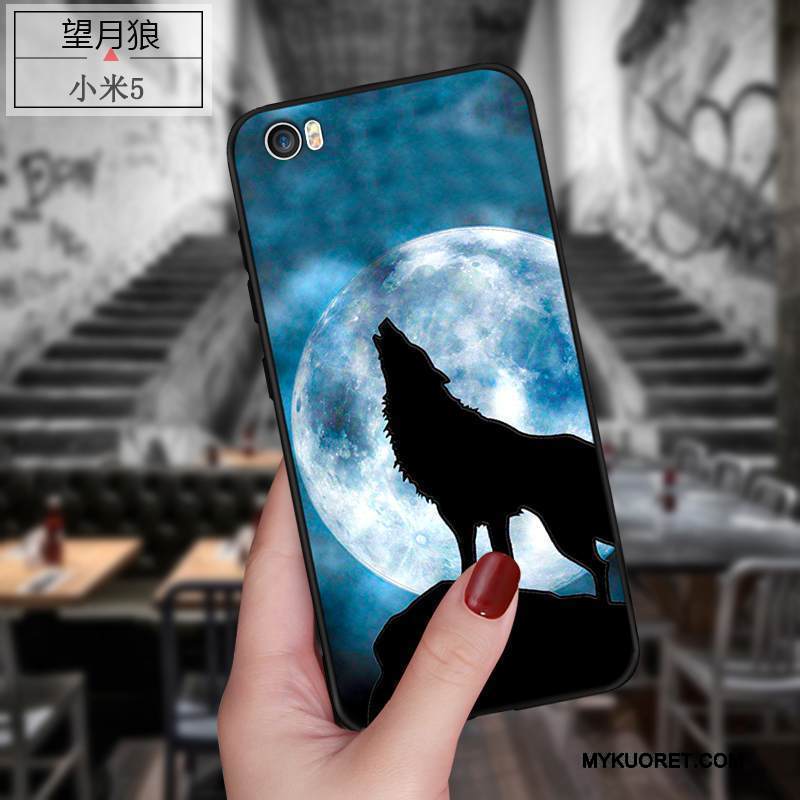 Kuori Mi 5 Monivärinen Pesty Suede Trendi, Kotelo Mi 5 Suojaus Pieni Murtumaton