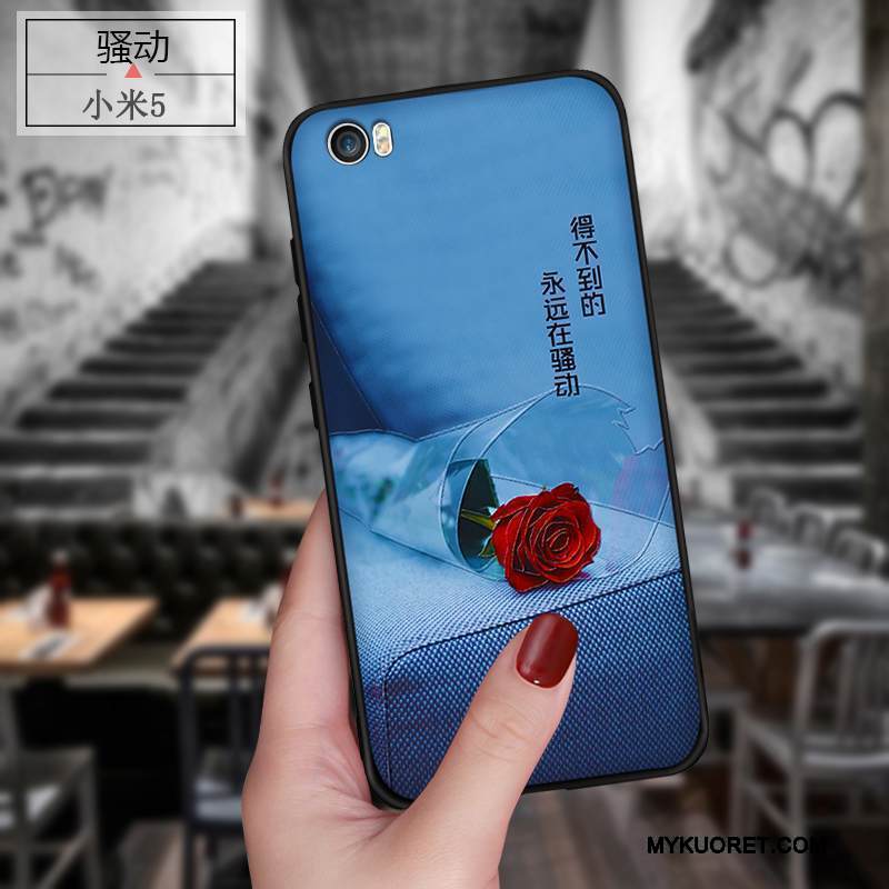 Kuori Mi 5 Monivärinen Pesty Suede Trendi, Kotelo Mi 5 Suojaus Pieni Murtumaton