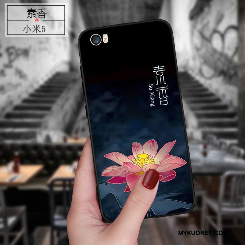 Kuori Mi 5 Monivärinen Pesty Suede Trendi, Kotelo Mi 5 Suojaus Pieni Murtumaton