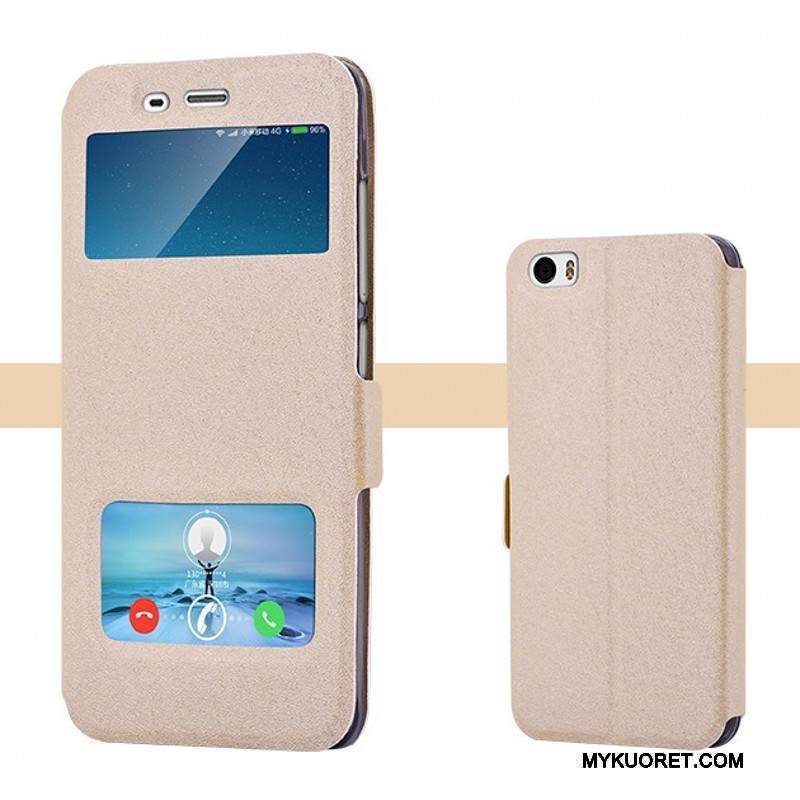Kuori Mi 5 Nahka Trendi Pieni, Kotelo Mi 5 Suojaus Murtumaton Jauhe