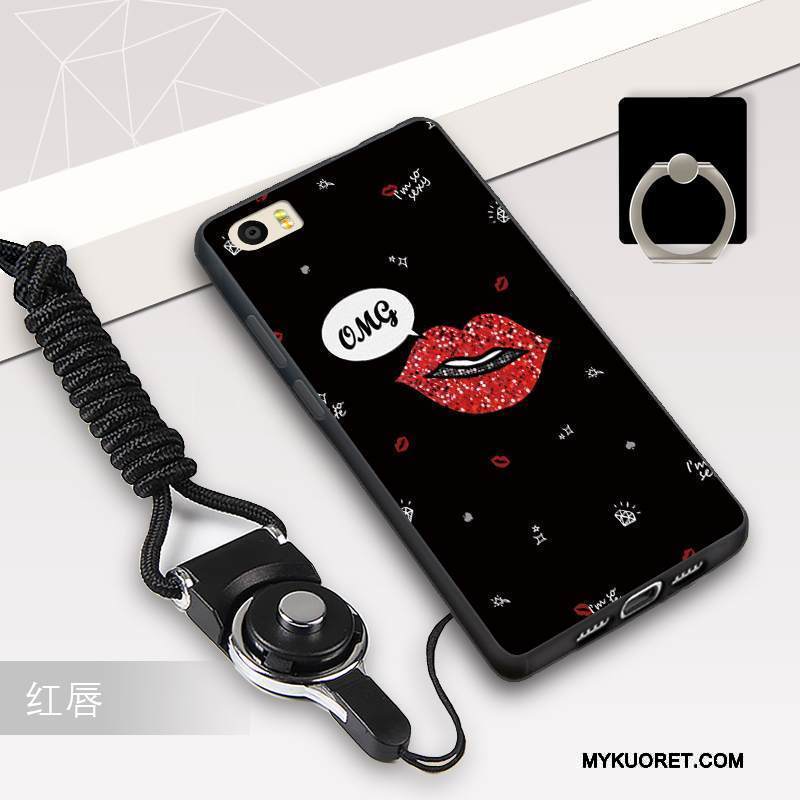 Kuori Mi 5 Pehmeä Neste Musta Ripustettavat Koristeet, Kotelo Mi 5 Silikoni Trendi Valkoinen