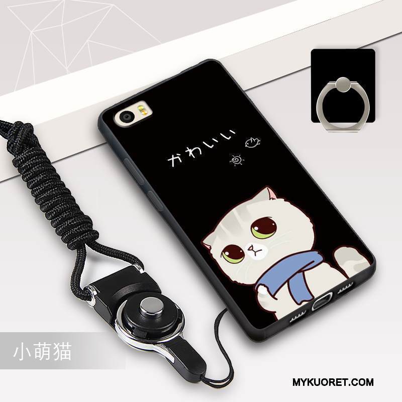 Kuori Mi 5 Pehmeä Neste Musta Ripustettavat Koristeet, Kotelo Mi 5 Silikoni Trendi Valkoinen