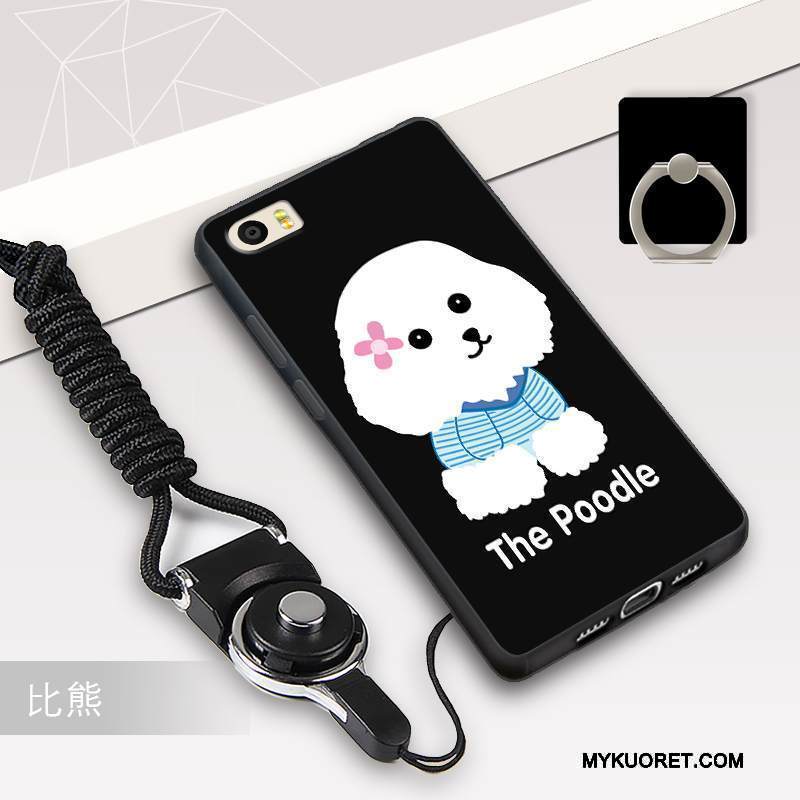 Kuori Mi 5 Pehmeä Neste Musta Ripustettavat Koristeet, Kotelo Mi 5 Silikoni Trendi Valkoinen