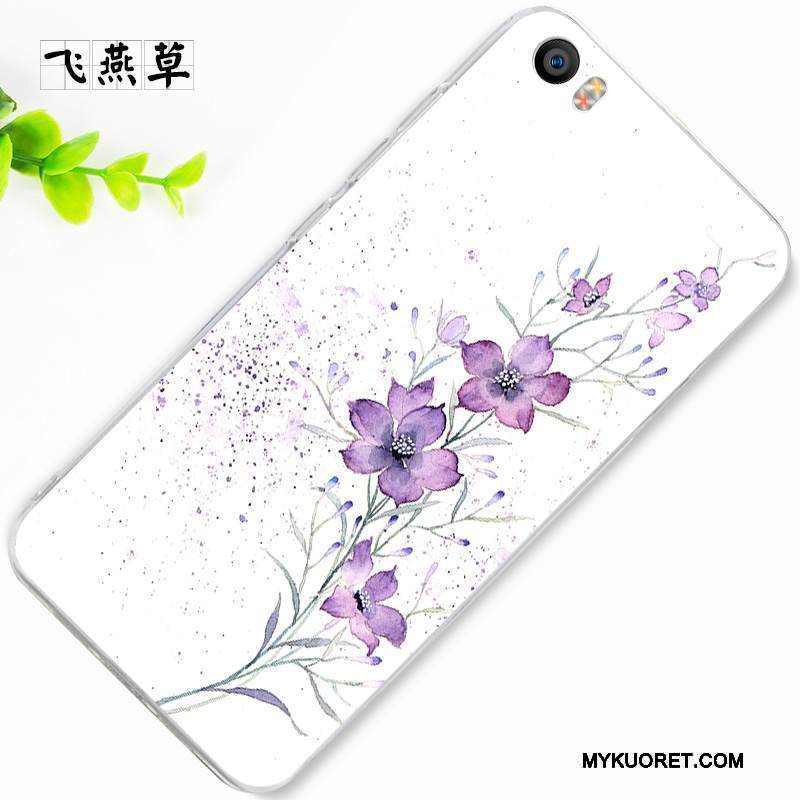 Kuori Mi 5 Pehmeä Neste Persoonallisuus Sininen, Kotelo Mi 5 Silikoni Jauhe Punainen