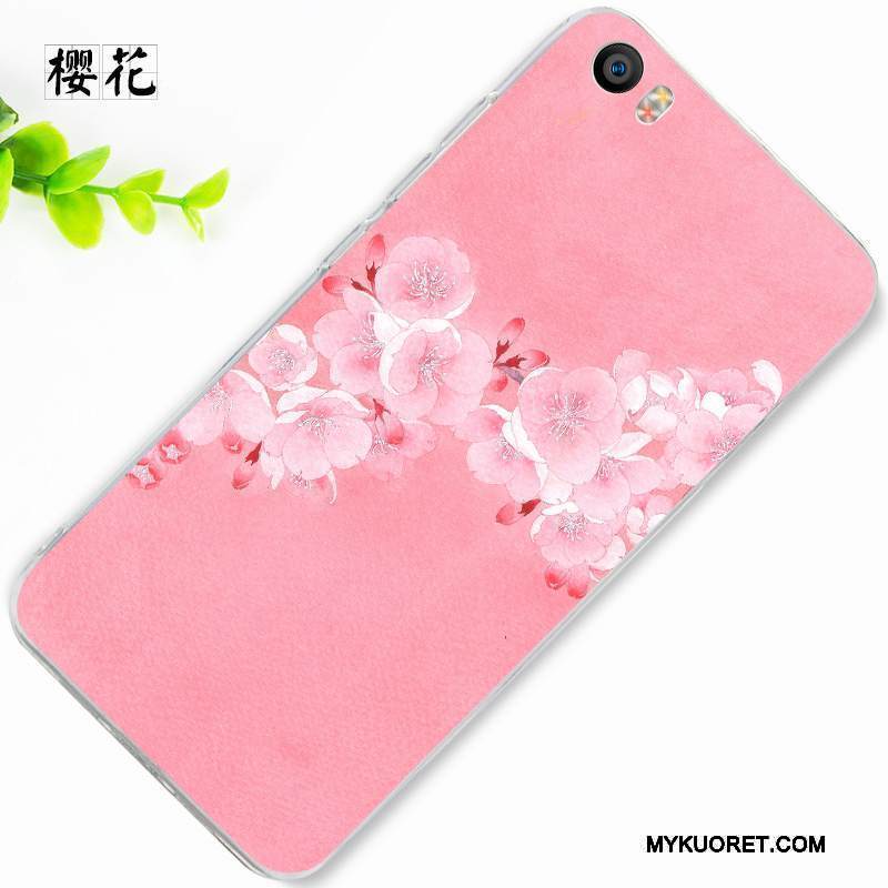 Kuori Mi 5 Pehmeä Neste Persoonallisuus Sininen, Kotelo Mi 5 Silikoni Jauhe Punainen