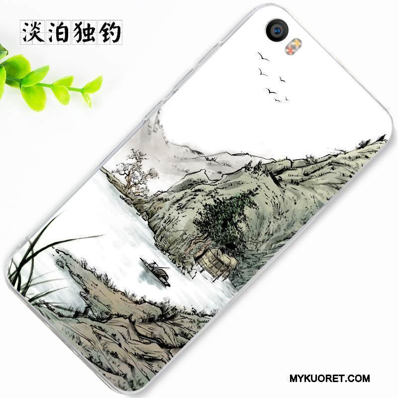 Kuori Mi 5 Pehmeä Neste Persoonallisuus Sininen, Kotelo Mi 5 Silikoni Jauhe Punainen