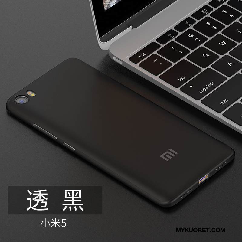 Kuori Mi 5 Pehmeä Neste Tummansininen Ultra, Kotelo Mi 5 Laukut Musta Pesty Suede