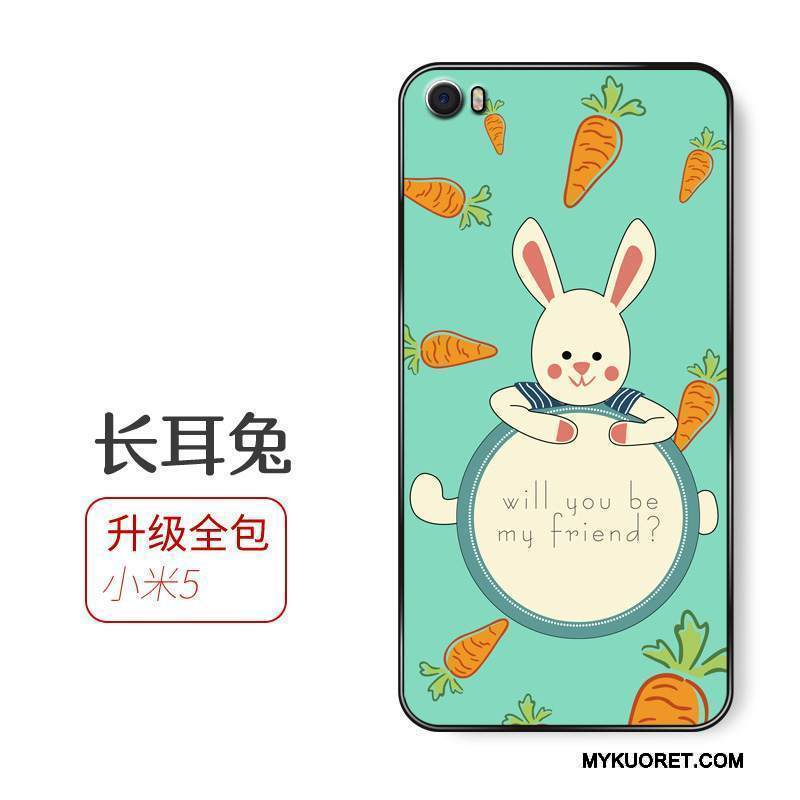 Kuori Mi 5 Sarjakuva Jauhe Trendi, Kotelo Mi 5 Pehmeä Neste Pieni Pesty Suede