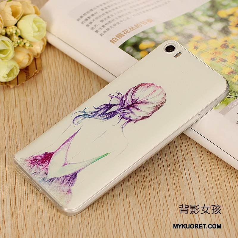 Kuori Mi 5 Sarjakuva Ohut Puhelimen Kuoret, Kotelo Mi 5 Suojaus Violetti Ultra