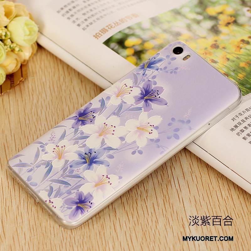 Kuori Mi 5 Sarjakuva Ohut Puhelimen Kuoret, Kotelo Mi 5 Suojaus Violetti Ultra