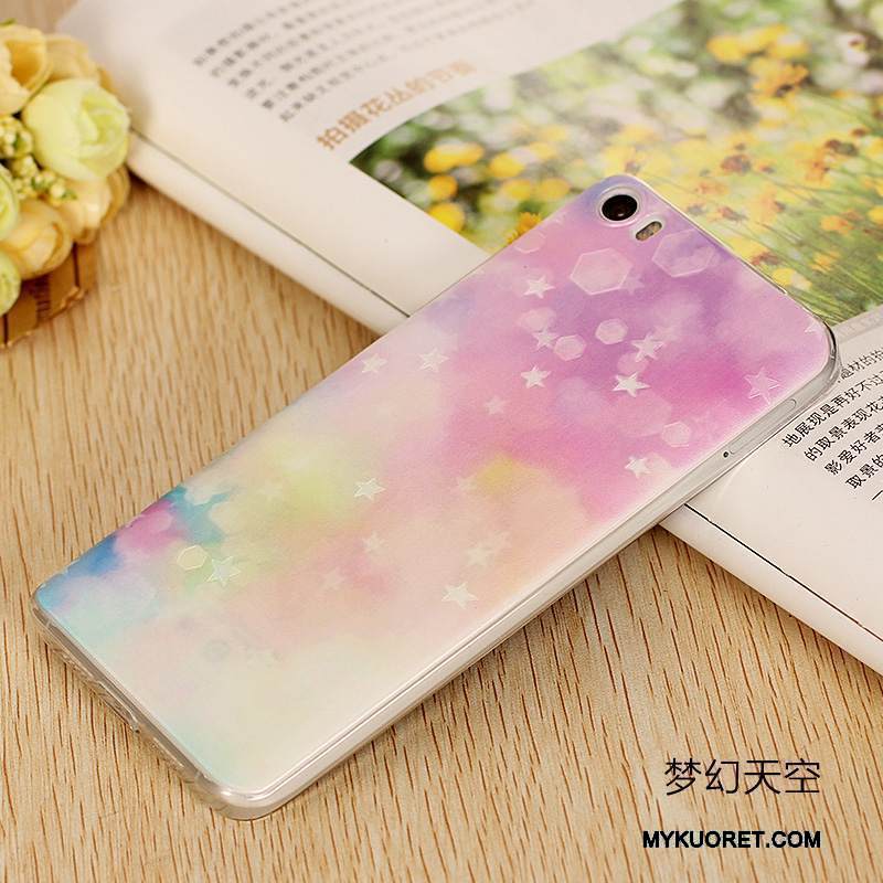 Kuori Mi 5 Sarjakuva Ohut Puhelimen Kuoret, Kotelo Mi 5 Suojaus Violetti Ultra