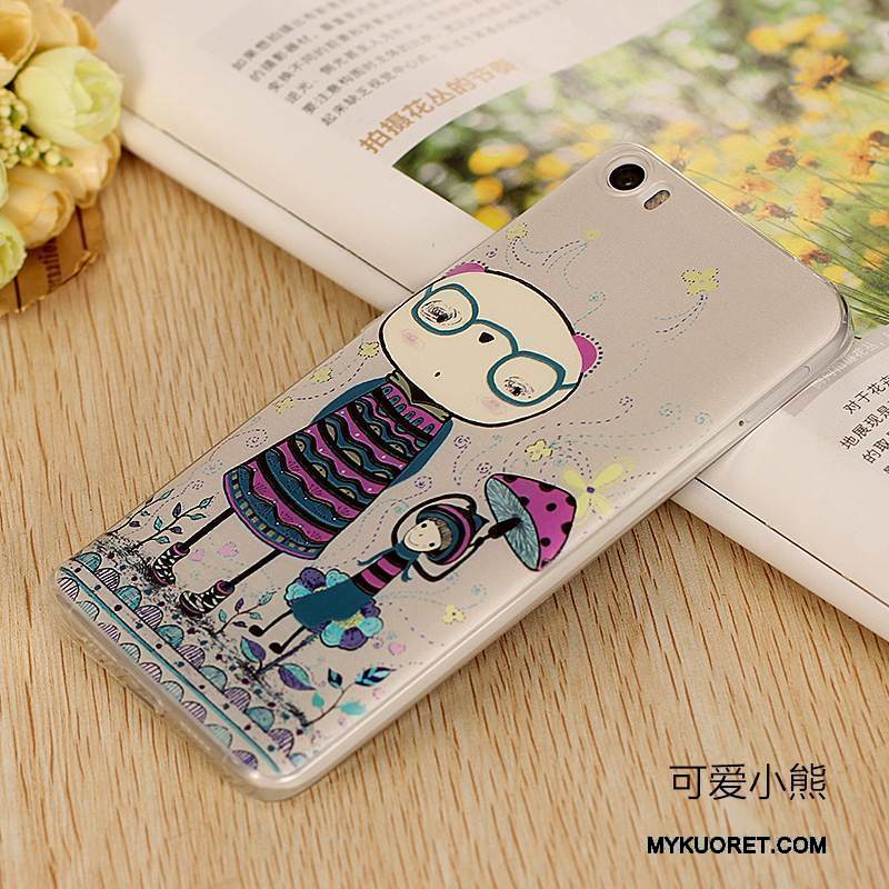 Kuori Mi 5 Sarjakuva Ohut Puhelimen Kuoret, Kotelo Mi 5 Suojaus Violetti Ultra