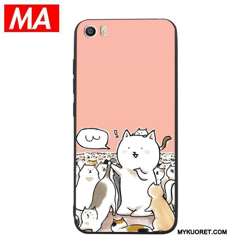 Kuori Mi 5 Silikoni Hauska Ihana, Kotelo Mi 5 Luova Kissa Pieni