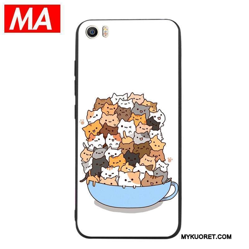 Kuori Mi 5 Silikoni Hauska Ihana, Kotelo Mi 5 Luova Kissa Pieni