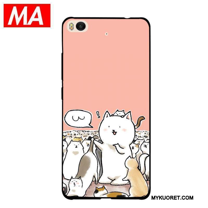 Kuori Mi 5 Silikoni Hauska Ihana, Kotelo Mi 5 Luova Kissa Pieni