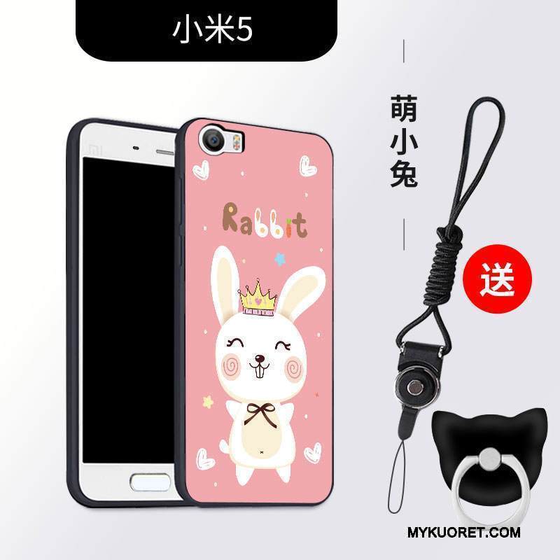 Kuori Mi 5 Silikoni Jauhe Ripustettavat Koristeet, Kotelo Mi 5 Pehmeä Neste Puhelimen Kuoret Persoonallisuus