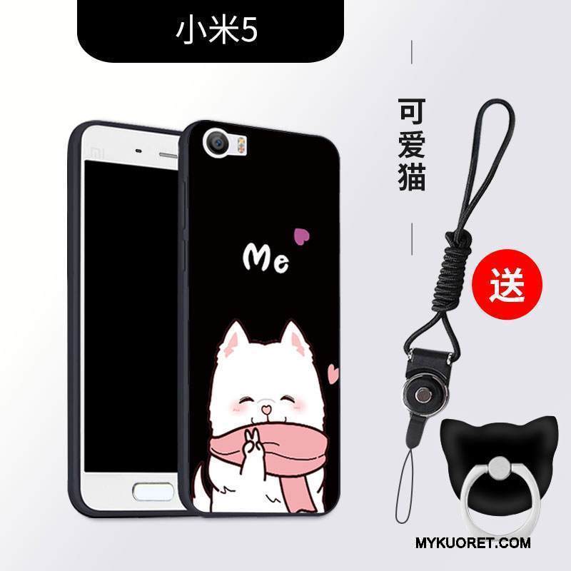 Kuori Mi 5 Silikoni Jauhe Ripustettavat Koristeet, Kotelo Mi 5 Pehmeä Neste Puhelimen Kuoret Persoonallisuus