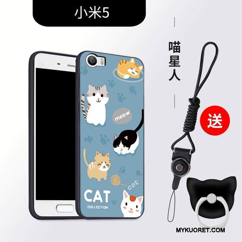 Kuori Mi 5 Silikoni Jauhe Ripustettavat Koristeet, Kotelo Mi 5 Pehmeä Neste Puhelimen Kuoret Persoonallisuus