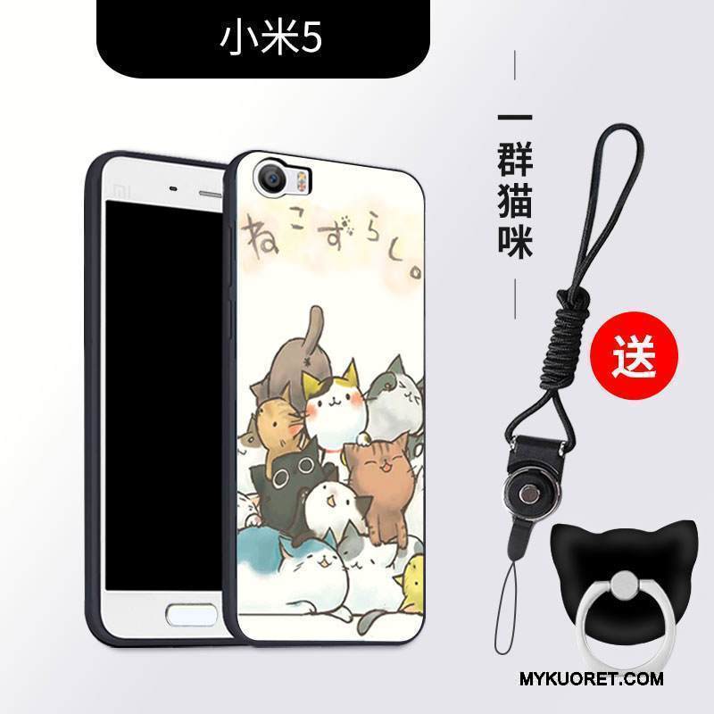 Kuori Mi 5 Silikoni Jauhe Ripustettavat Koristeet, Kotelo Mi 5 Pehmeä Neste Puhelimen Kuoret Persoonallisuus
