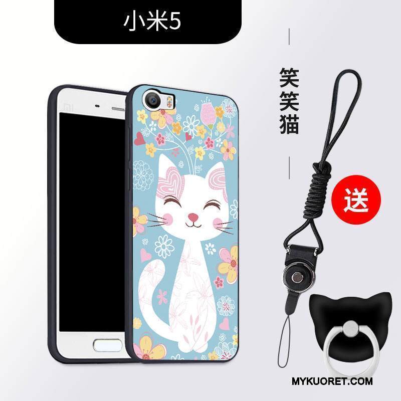 Kuori Mi 5 Silikoni Jauhe Ripustettavat Koristeet, Kotelo Mi 5 Pehmeä Neste Puhelimen Kuoret Persoonallisuus