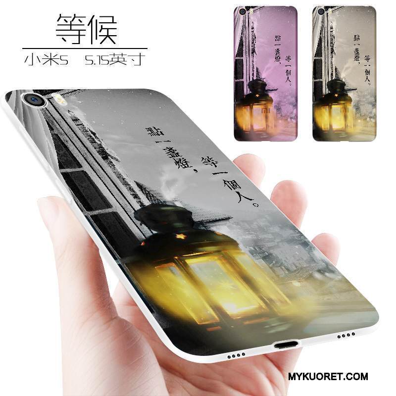 Kuori Mi 5 Silikoni Murtumaton Persoonallisuus, Kotelo Mi 5 Laukut Puhelimen Kuoret Pieni
