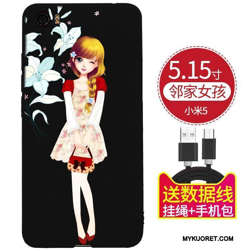 Kuori Mi 5 Silikoni Murtumaton Pieni, Kotelo Mi 5 Laukut Punainen Puhelimen Kuoret