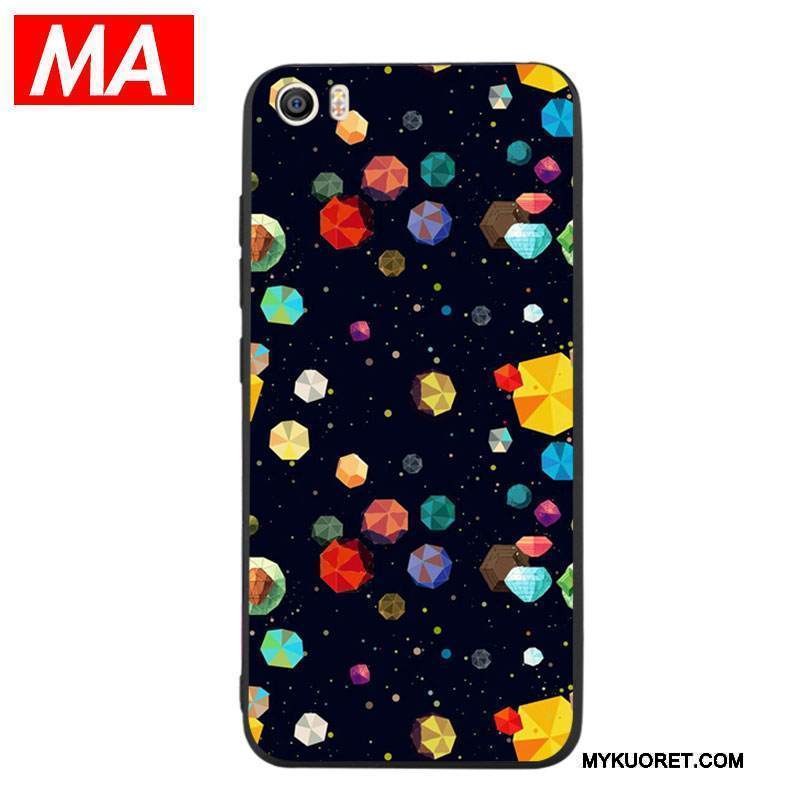 Kuori Mi 5 Silikoni Pieni Persoonallisuus, Kotelo Mi 5 Tila Planeetta Öljyvärimaalaus