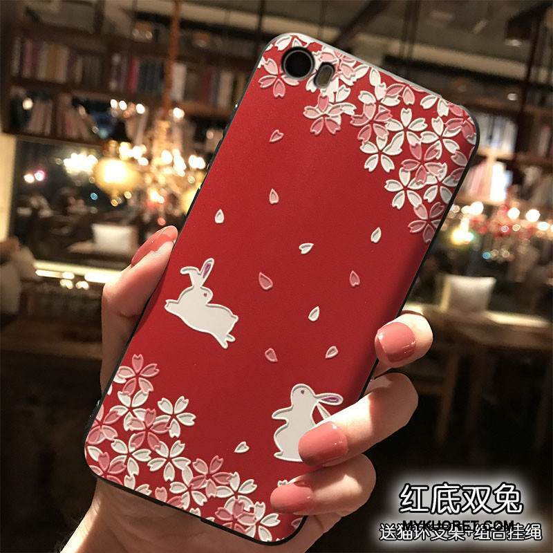 Kuori Mi 5 Silikoni Pieni Trendi, Kotelo Mi 5 Laukut Ripustettavat Koristeet Punainen