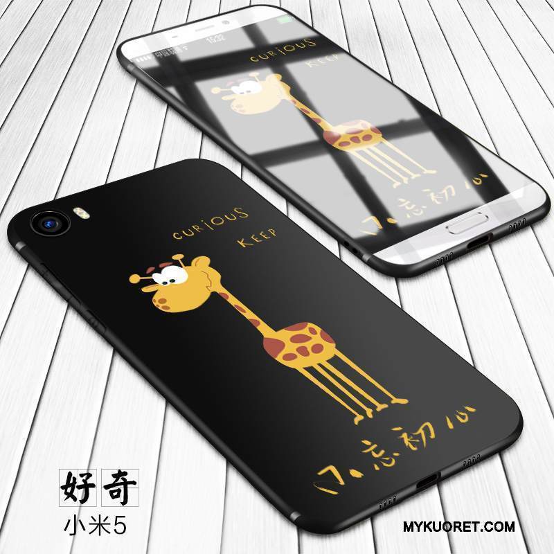 Kuori Mi 5 Silikoni Trendi Keltainen, Kotelo Mi 5 Luova Pesty Suede Murtumaton