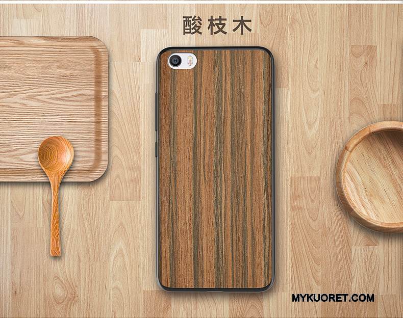 Kuori Mi 5 Suojaus Murtumaton Puhelimen Kuoret, Kotelo Mi 5 Puu Pieni Takakansi