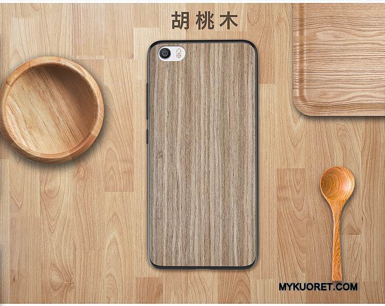 Kuori Mi 5 Suojaus Murtumaton Puhelimen Kuoret, Kotelo Mi 5 Puu Pieni Takakansi