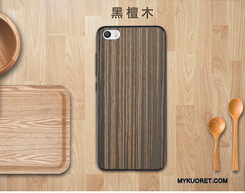 Kuori Mi 5 Suojaus Murtumaton Puhelimen Kuoret, Kotelo Mi 5 Puu Pieni Takakansi