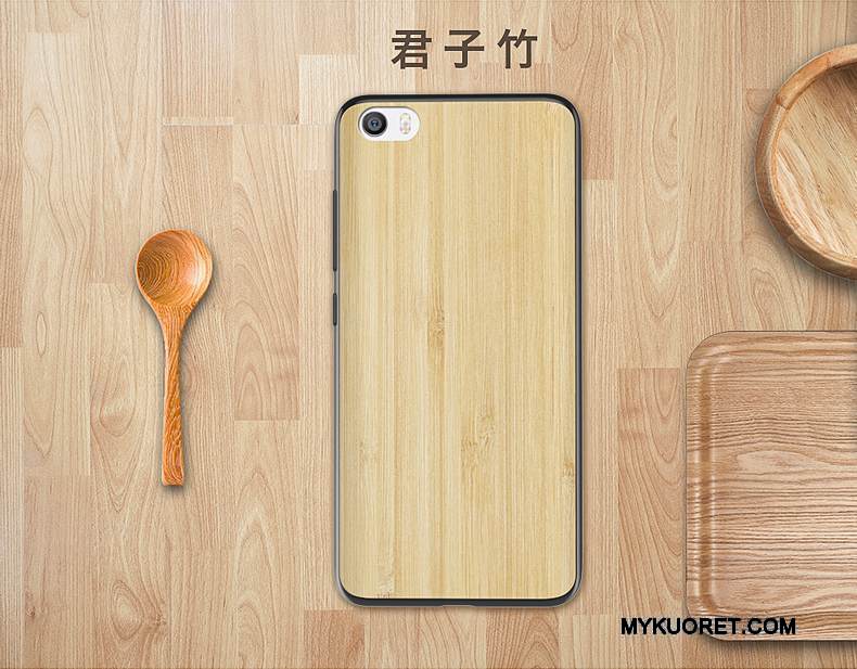 Kuori Mi 5 Suojaus Murtumaton Puhelimen Kuoret, Kotelo Mi 5 Puu Pieni Takakansi