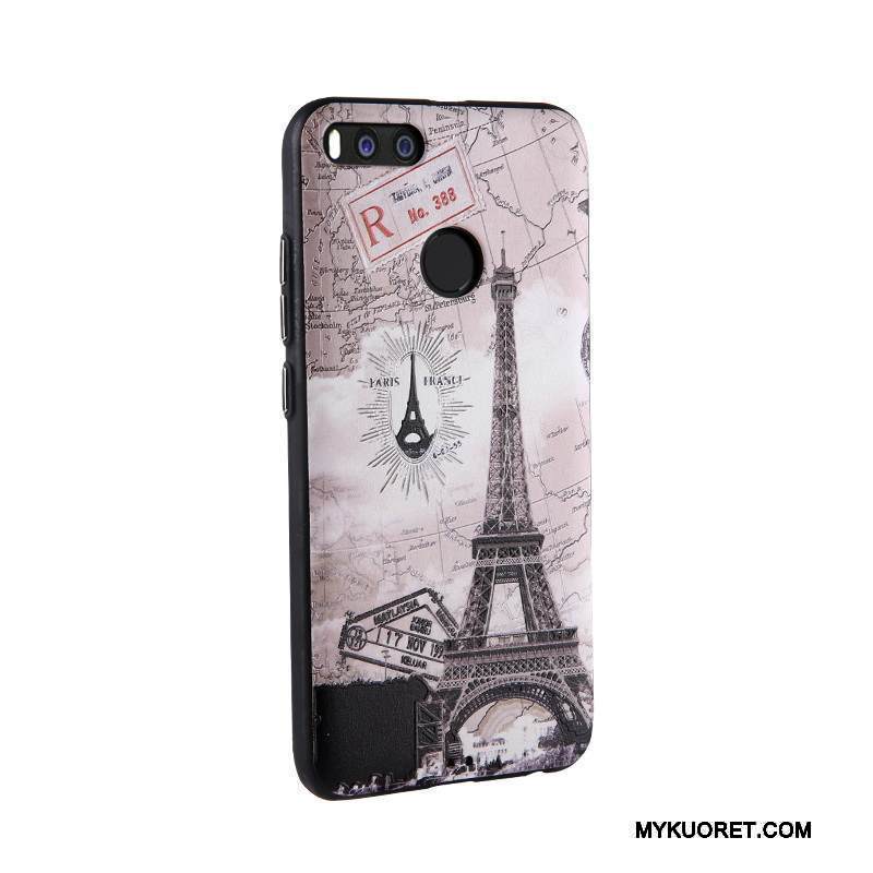 Kuori Mi 5x Kohokuviointi Puhelimen Kuoret Liiketoiminta, Kotelo Mi 5x Maalaus Vaaleansininen Pieni