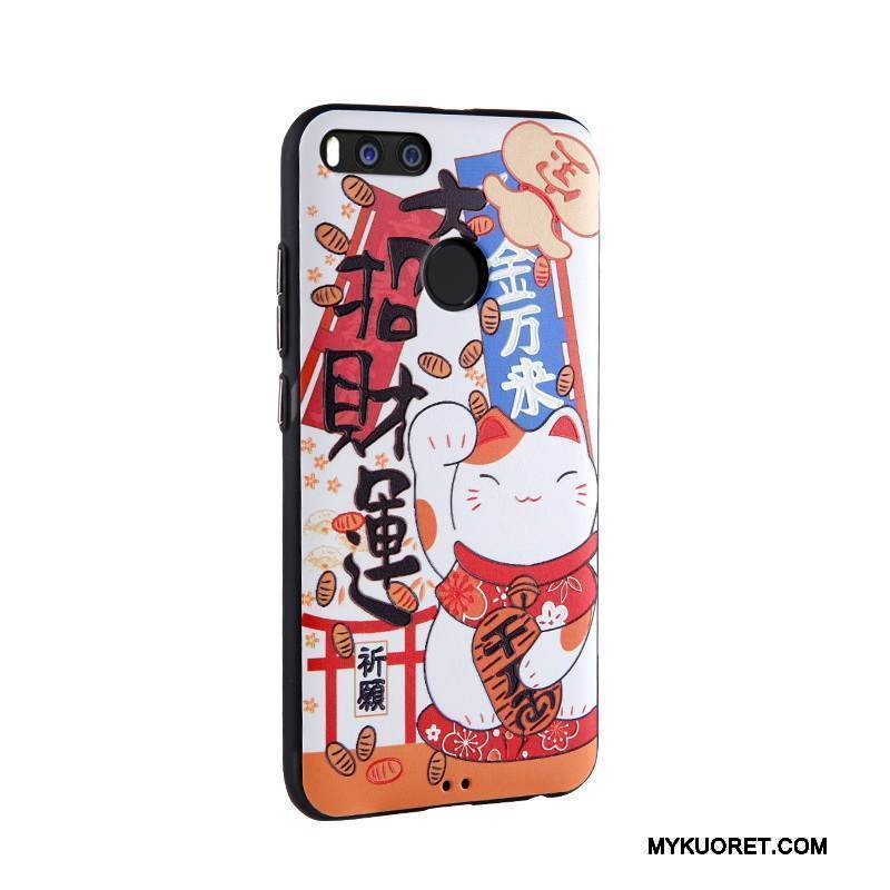 Kuori Mi 5x Kohokuviointi Puhelimen Kuoret Liiketoiminta, Kotelo Mi 5x Maalaus Vaaleansininen Pieni